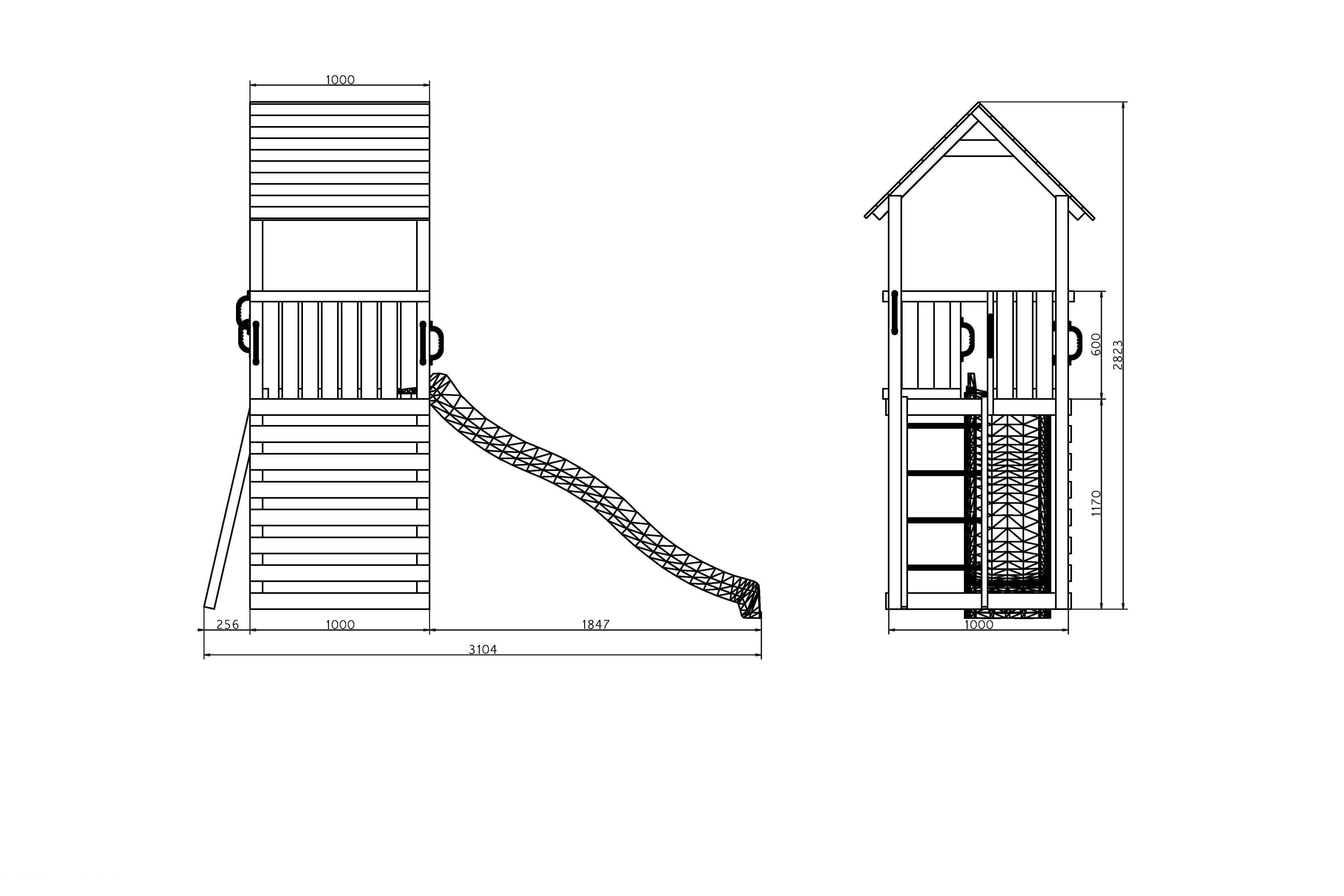 Shire Adventure Peaks Fortress  1  (Carol 1) Childrens Play Tower - Best Shed