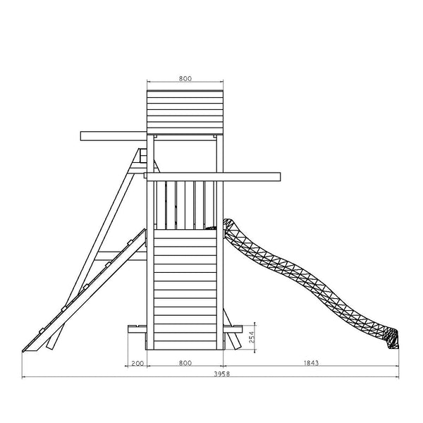 Climbing frame Activer Grey & White - Best Shed