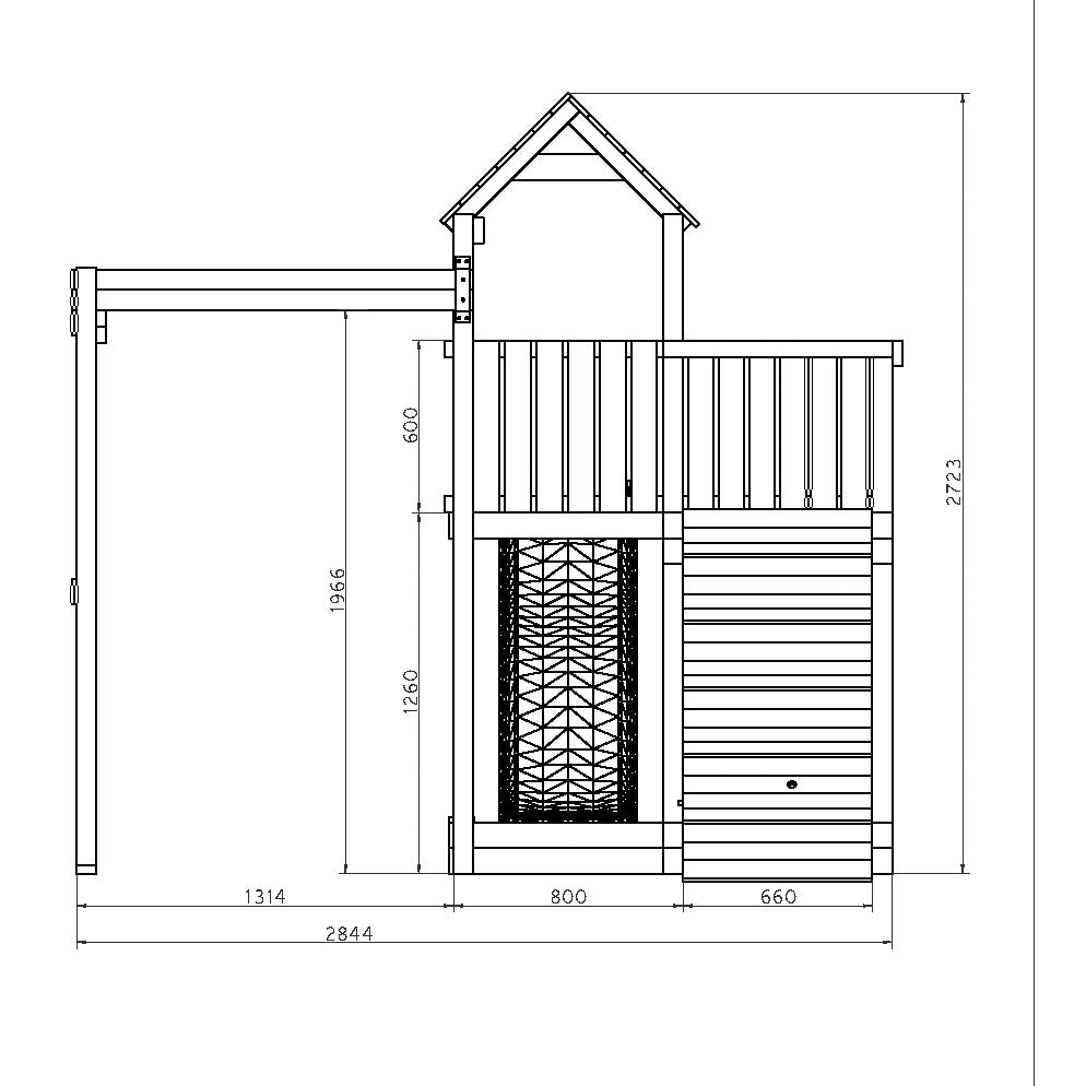 Climbing frame Activer Grey & White - Best Shed