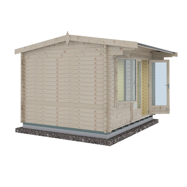 Shire Marlborough 10Gx12 Log Cabin 28mm interlock cladding - Best Shed