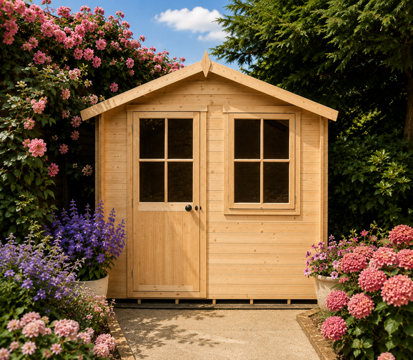 Shire Avesbury 10x10 Log Cabin 19mm interlock  Cladding