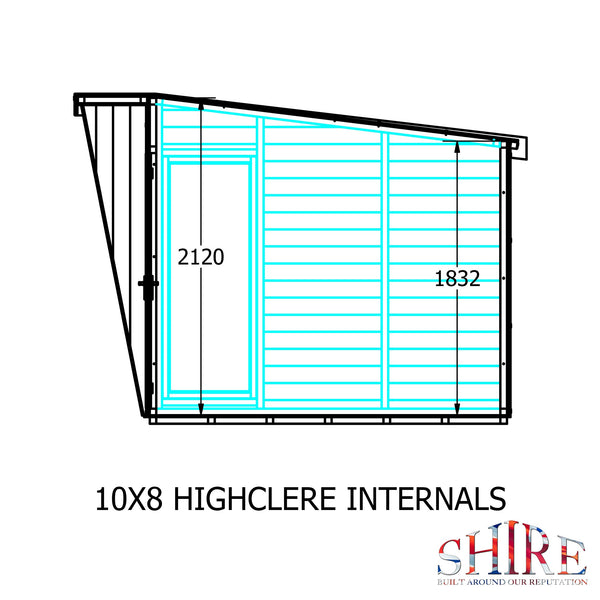 10x8 Shire highclere 10x8 Summerhouse - Best Shed