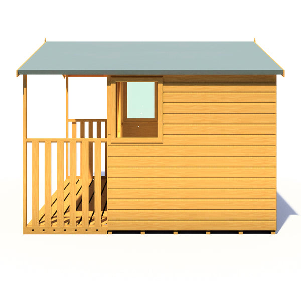 Orkney 10x9 Garden Shed with veranda 12mm Shiplap T&G