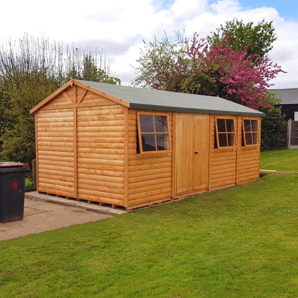 Mammoth 12x24 Double Door 12mm Shiplap Garden Shed
