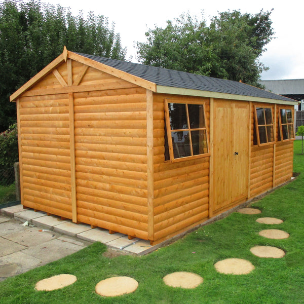 Mammoth 12x24 Double Door 12mm Shiplap Garden Shed