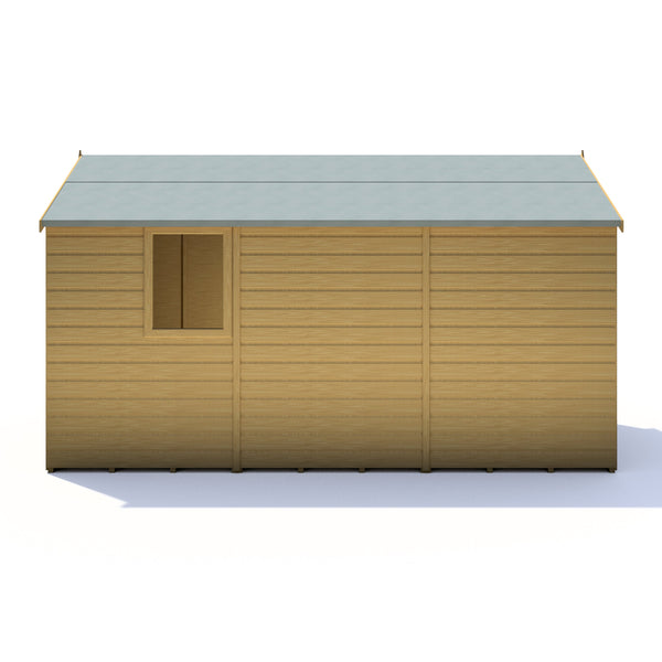 Shire Warwick Double Door 12x6 12mm interlock Clad wooden Shed - Best Shed