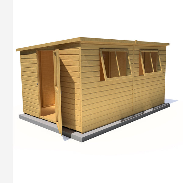 Caldey Single door 12x8 style A 12mm Shiplap Garden Shed