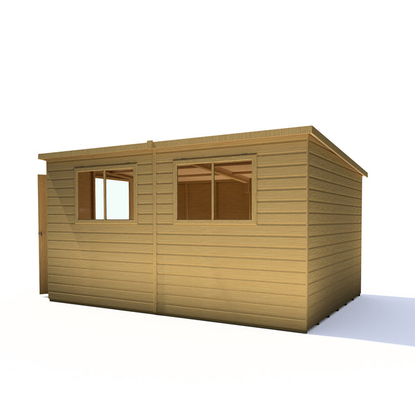 Caldey Single door 12x8 style A 12mm Shiplap Garden Shed
