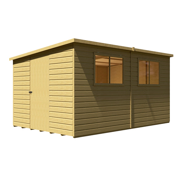 Caldey Single door 12x8 style A 12mm Shiplap Garden Shed