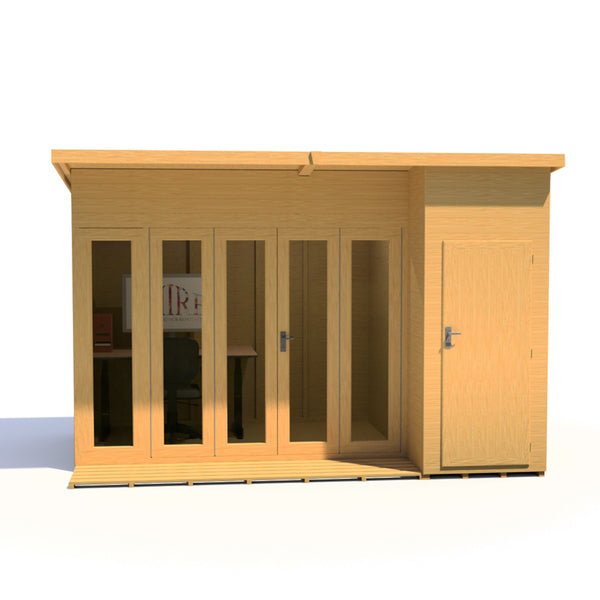 Aster 12x8 Right Hand Storage and Summerhouse 12mm Shiplap
