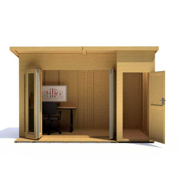 Aster 12x8 Right Hand Storage and Summerhouse 12mm Shiplap