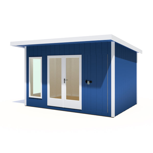 12x8 insulated Garden Studio Office and Store Pent Roof - Best Shed