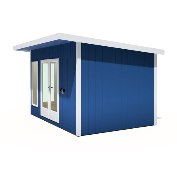 12x8 insulated Garden Studio Office and Store Pent Roof - Best Shed