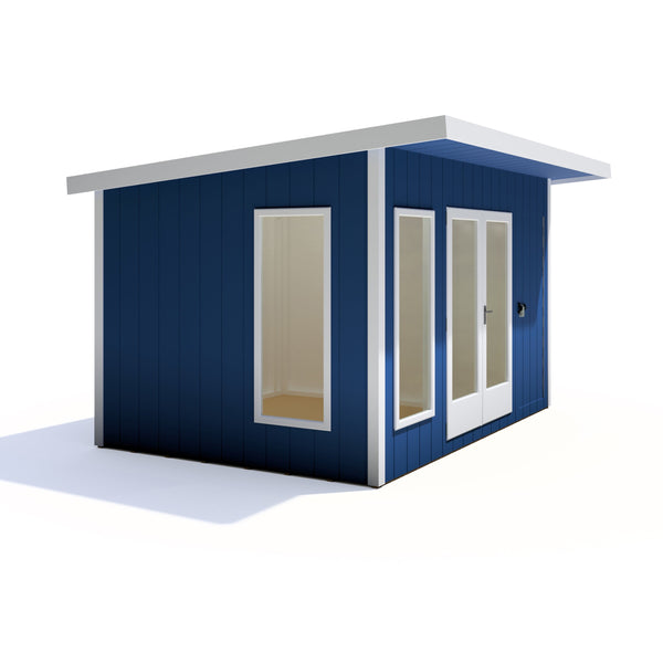 12x8 insulated Garden Studio Office and Store Pent Roof - Best Shed