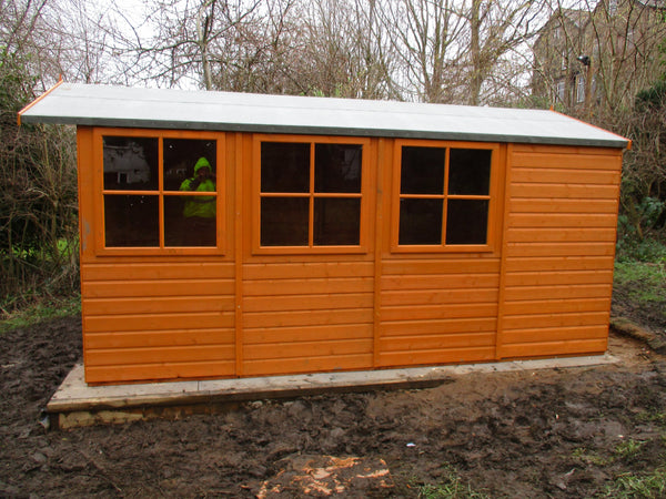 Shire Jersey 7x13 12mm interlock Clad wooden Shed - Best Shed