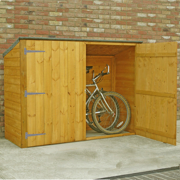 Shire Pent Shiplap Bike Store No Floor 6x3 - Best Shed