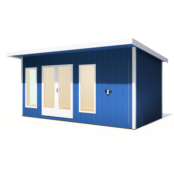 16x8 insulated Garden Studio Office and Store Pent Roof - Best Shed