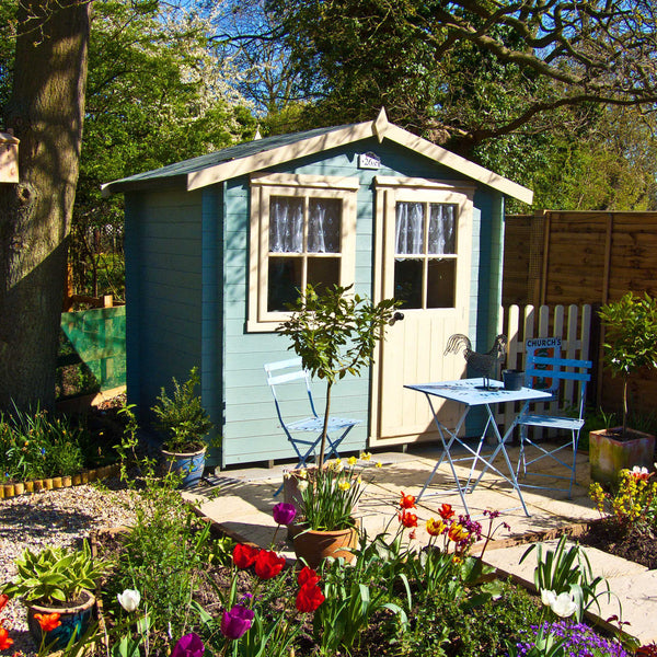 Shire Avesbury 10x10 Log Cabin 19mm interlock  Cladding - Best Shed