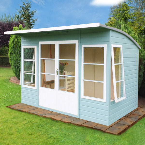Shire Orchid 10x6G Summerhouse with curved roof - Best Shed