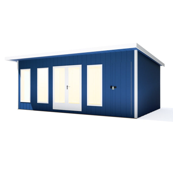 20x12 insulated Garden Studio Office and Store Pent Roof - Best Shed