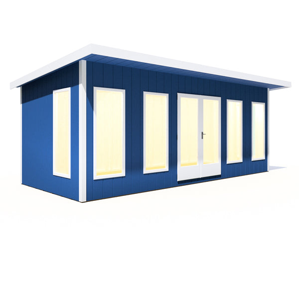 20x8 insulated Garden Studio Office Pent Roof - Best Shed