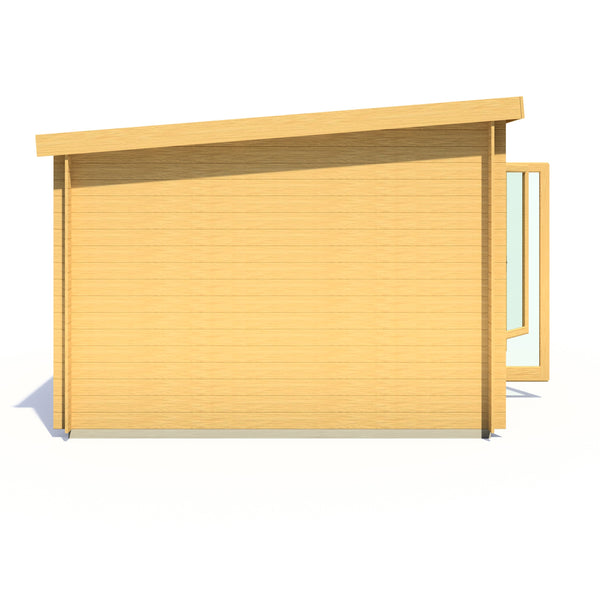Shire Emneth 10Gx13 Pent Log Cabin 19mm interlock  Cladding - Best Shed