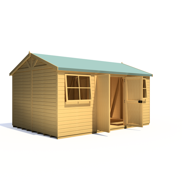 Mammoth 10x15 Double Door 12mm Shiplap Garden Shed