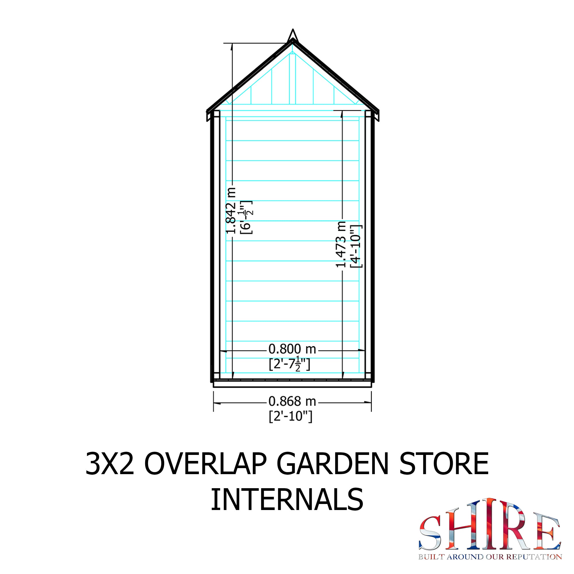 Shire Tool Garden Store Overlap 3x2 - Best Shed