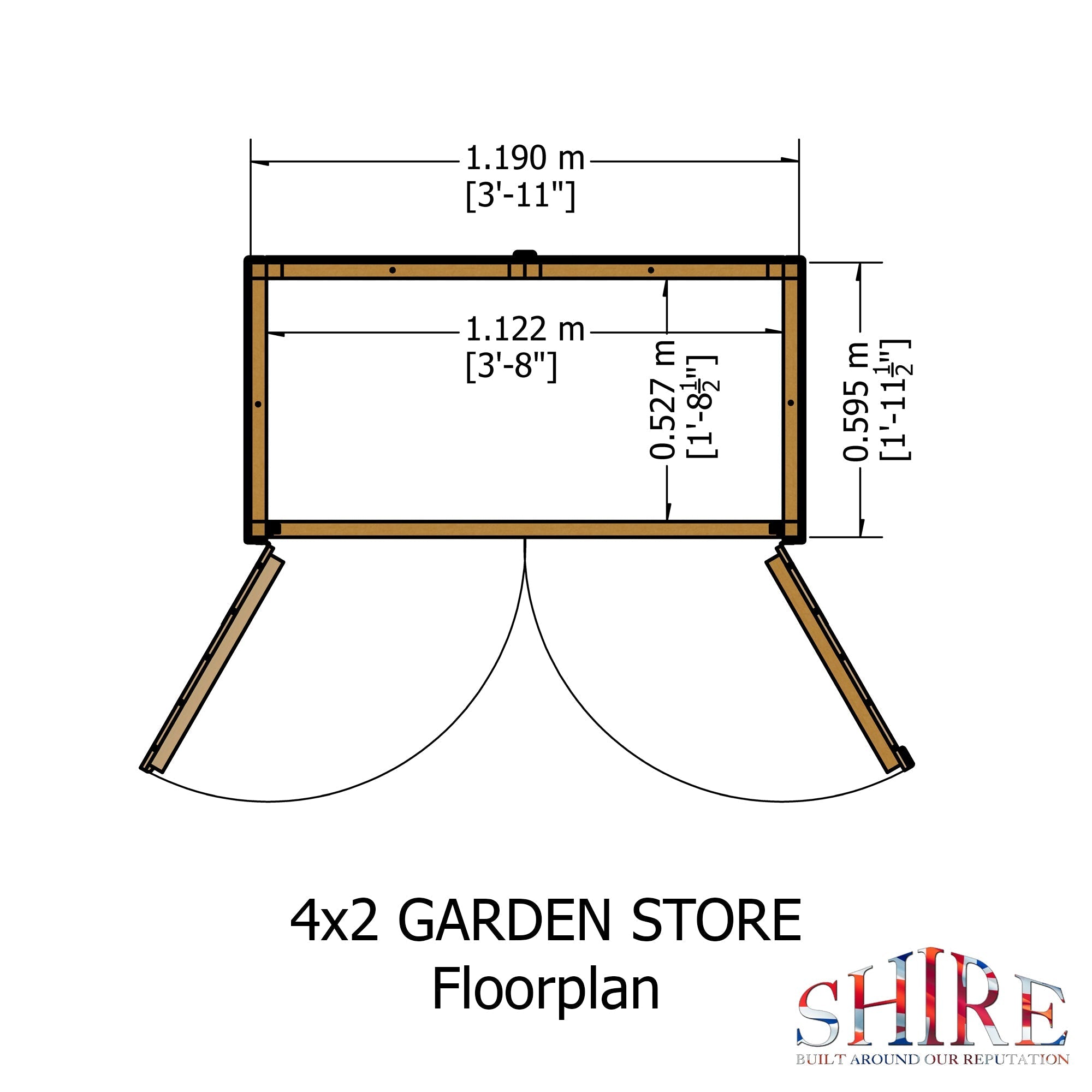 Shire Garden Store Shiplap 4x2 - Best Shed