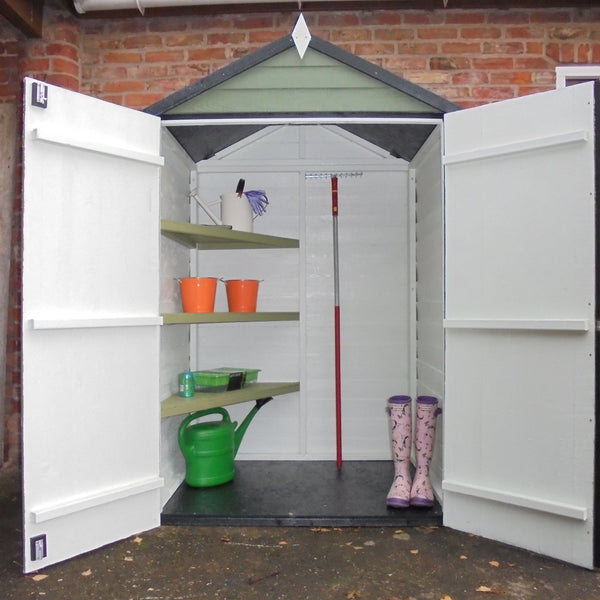Shire Overlap Double Door 4x3 with Shelves Storage Shed - Best Shed