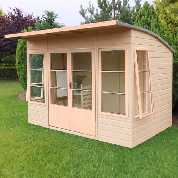Shire Orchid 10x6G Summerhouse with curved roof - Best Shed