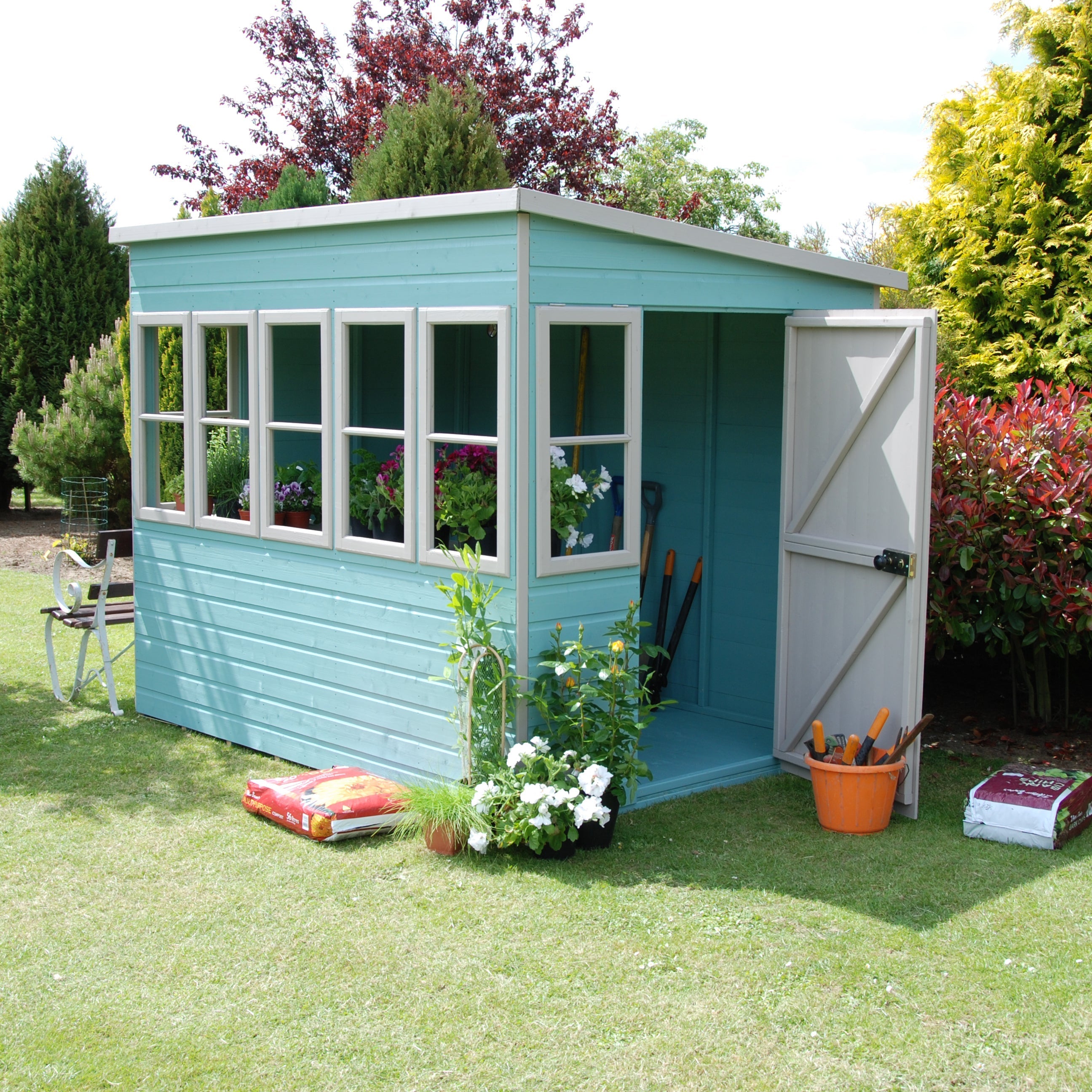 8x6 Sun Pent Potting Shed - Best Shed
