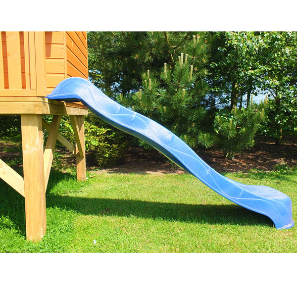 Shire Stork on platform with Slide 6x4 Childrens Playhouse with 12mm Shiplap interlocking cladding