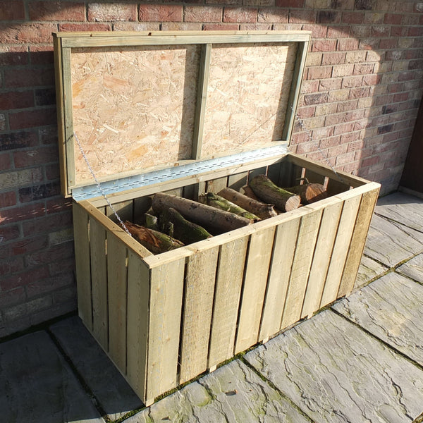 Shire Log Box Sawn Pressure Treated 1270Wx560D - Best Shed