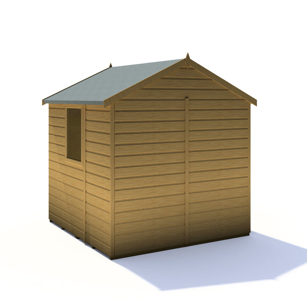 Shire Faroe 6x6 12mm interlock Clad wooden Shed
