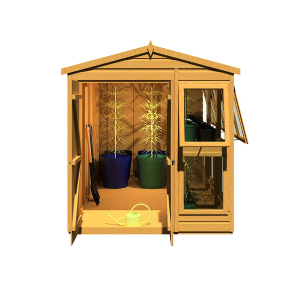 Shire Sun Hut 6x12 Potting Shed 12mm Shiplap - Best Shed