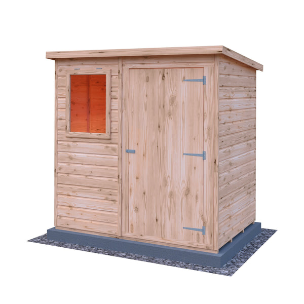 Shire Pent 6x4 12mm interlock Clad wooden Shed