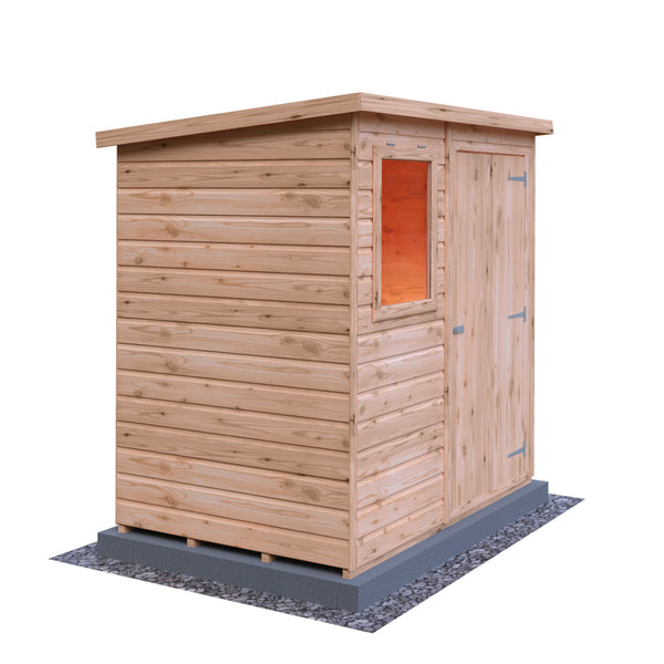 Shire Pent 6x4 12mm interlock Clad wooden Shed - Best Shed