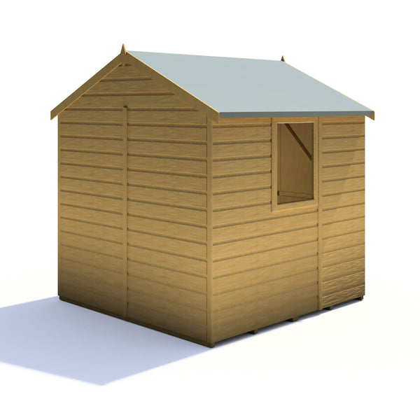 Shire Arran Double Door 6x6 12mm interlock Clad wooden Shed - Best Shed