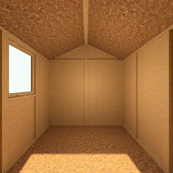 Shire Arran Double Door 6x6 12mm interlock Clad wooden Shed - Best Shed