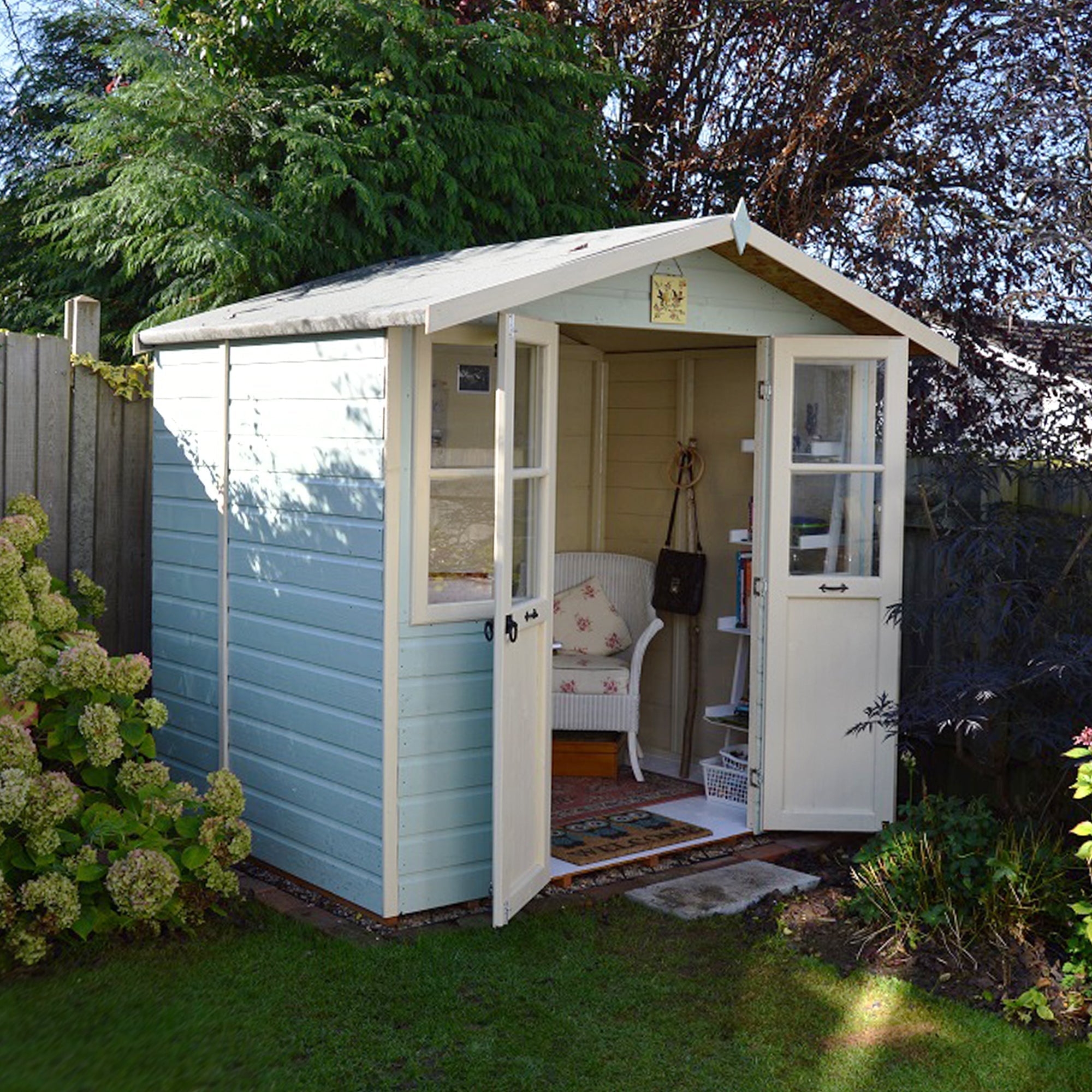 Shire Haddon 7x5 12mm interlock Clad wooden Summerhouse - Best Shed