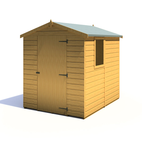 Shire Shiplap Apex 7x5 12mm interlock Clad wooden Shed