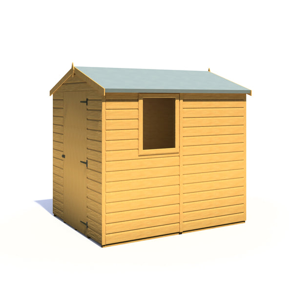 Shire Shiplap Apex 7x5 12mm interlock Clad wooden Shed