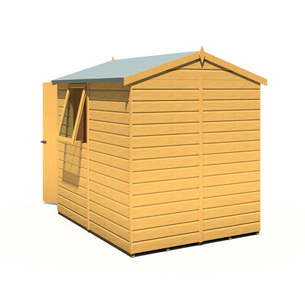 Shire Shiplap Apex 7x5 12mm interlock Clad wooden Shed