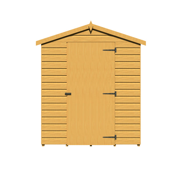 Shire Shiplap Apex 7x5 12mm interlock Clad wooden Shed