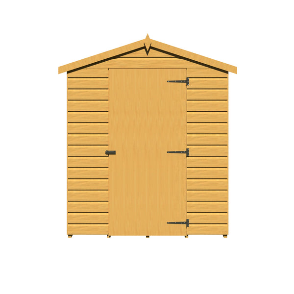 Shire Shiplap Apex 7x5 12mm interlock Clad wooden Shed