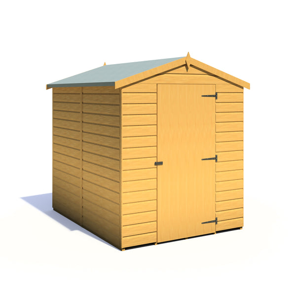 Shire Shiplap Apex 7x5 12mm interlock Clad wooden Shed