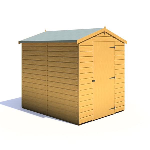 Shire Shiplap Apex 7x5 12mm interlock Clad wooden Shed