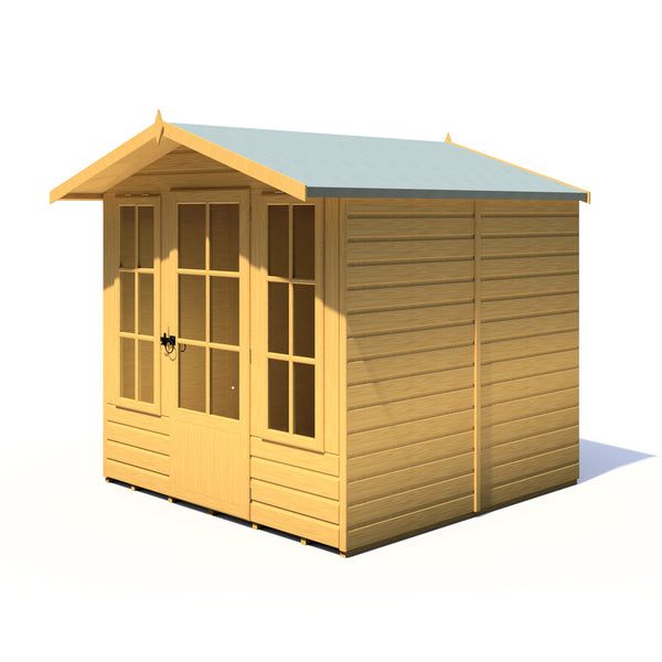 Shire 7x7 Chatsworth Summerhouse 12mm shiplap interlock cladding