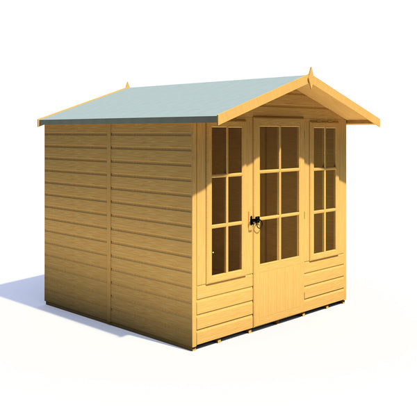 Shire 7x7 Chatsworth Summerhouse 12mm shiplap interlock cladding